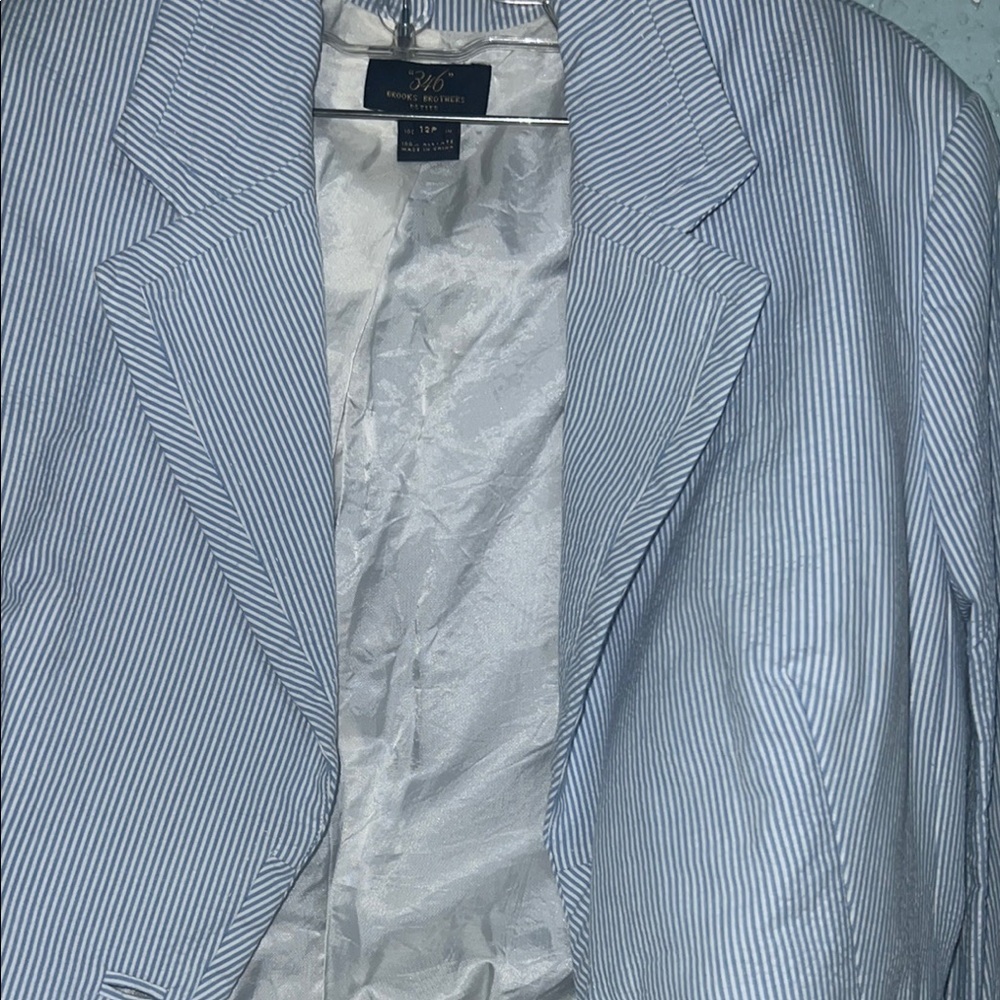 Brooks Brothers Women’s Blue Pinstripe Blazer